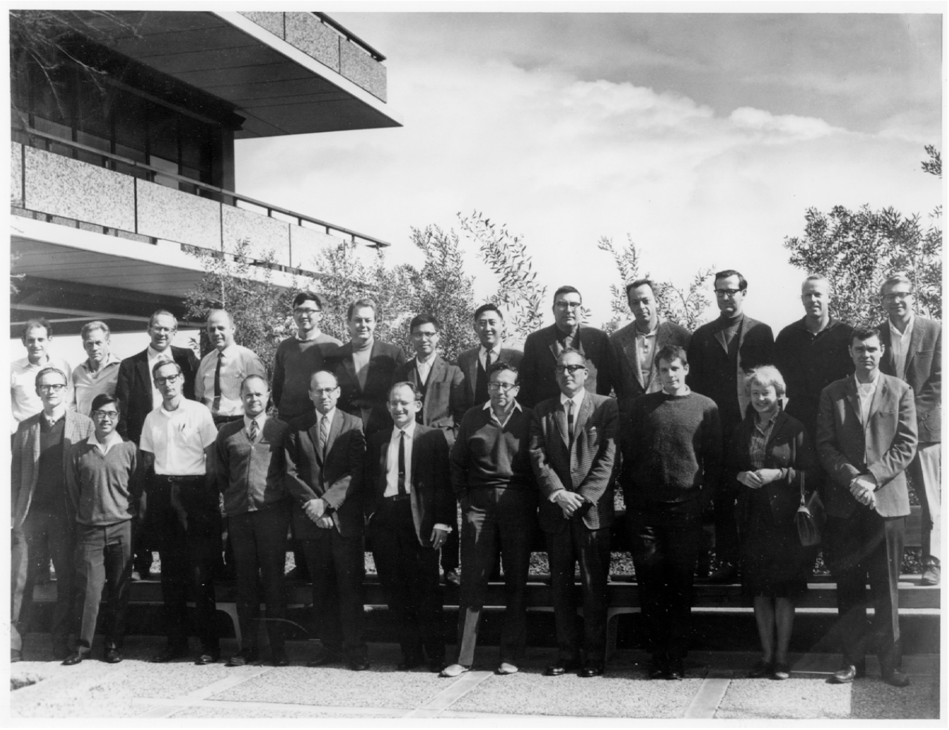 Image of the founding faculty of the UC San Diego Department of Physics.